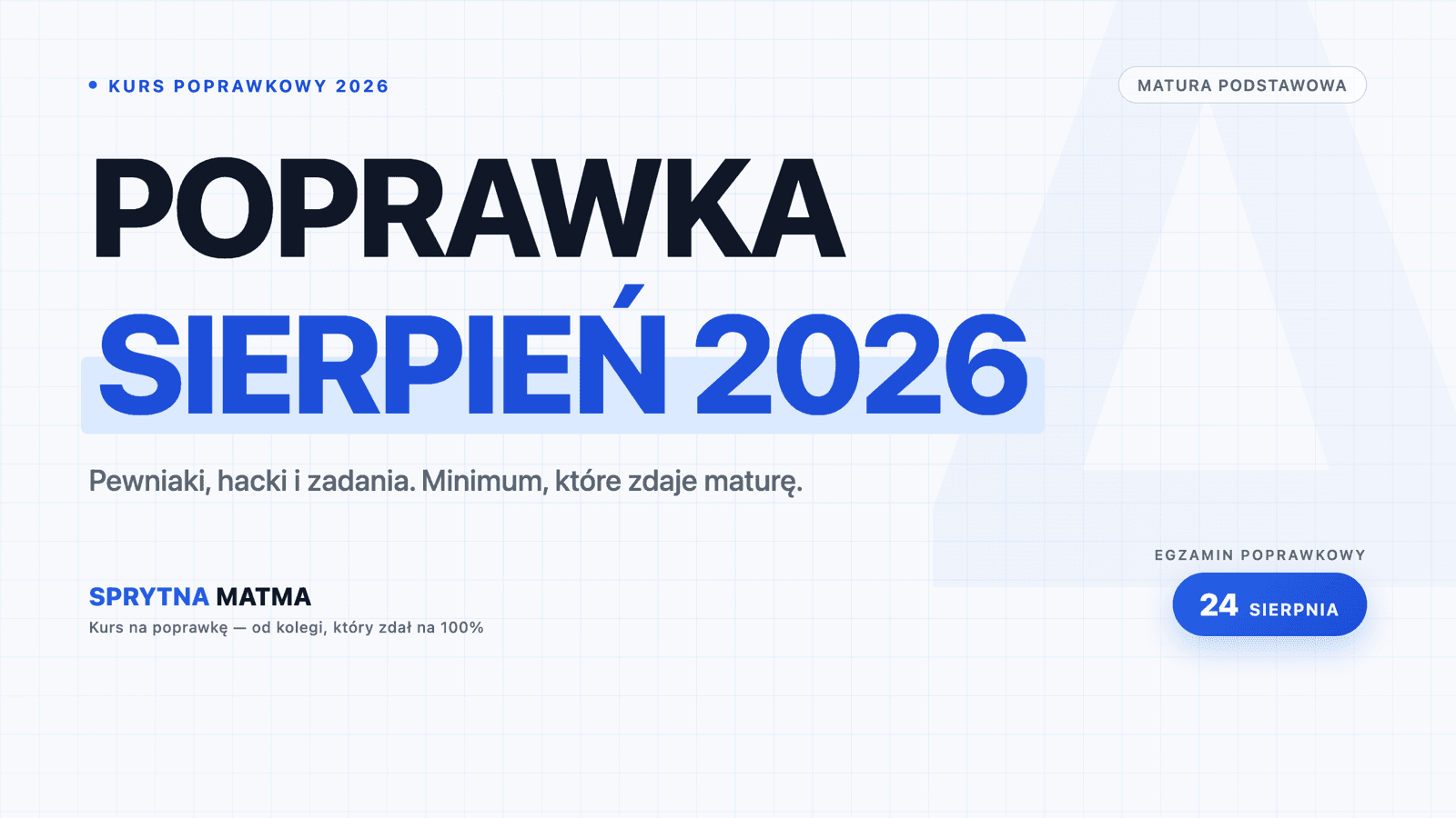 Sierpień mi nie straszny